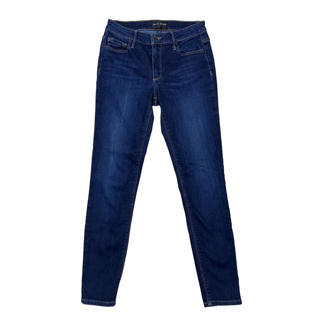 Black Orchid Los Angeles Jude Crop Dark Wash Skinny Jeans Size 26